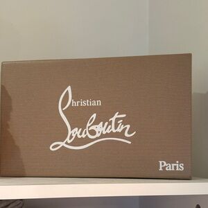 Christian Louboutin Empty Brown Box with White Logo
